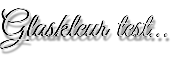 Glaskleur test…